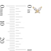 Thumbnail Image 2 of Marquise and Round Cubic Zirconia Butterfly Single Cartilage Stud Earring in Hollow 14K Gold