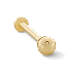 Polished Ball Single Cartilage Stud Earring in Hollow 14K Gold