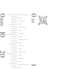 Thumbnail Image 2 of 1.00 CT. T.W. Princess-Cut Certified Lab-Grown Diamond Solitaire Stud Earrings in 14K White Gold (F/SI2)