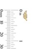 Thumbnail Image 2 of Cubic Zirconia Leaf Single Cartilage Stud Earring in Hollow 14K Gold