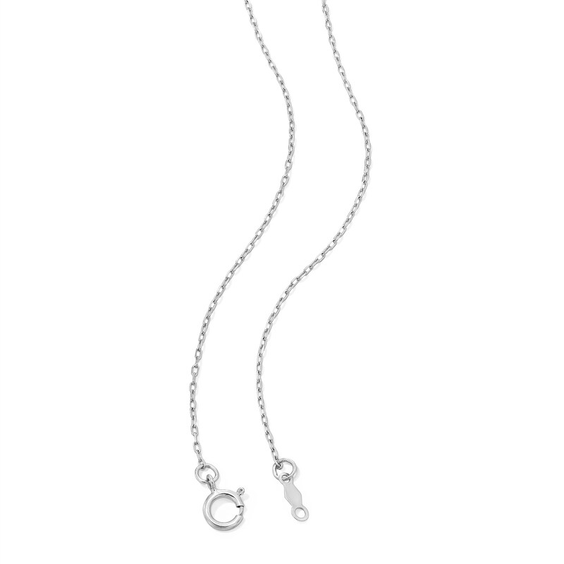 0.50 CT. Princess-Cut Certified Lab-Grown Diamond Solitaire Pendant in 14K White Gold (F/SI2)