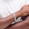 Thumbnail Image 2 of 1.45 CT. T.W. Certified Lab-Grown Diamond Triple Row Link Bracelet in Sterling Silver (F/SI2) - 8.5”