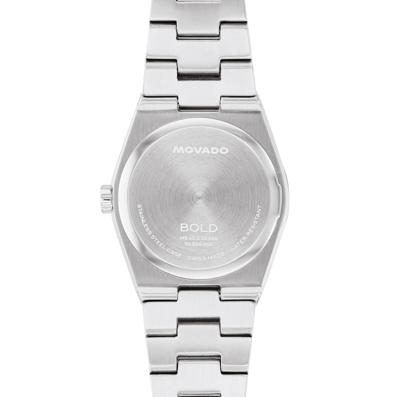 Ladies' Movado Bold® Quest Mini Stainless Steel Watch with Grey Sunray Dial (Model: 3601290)