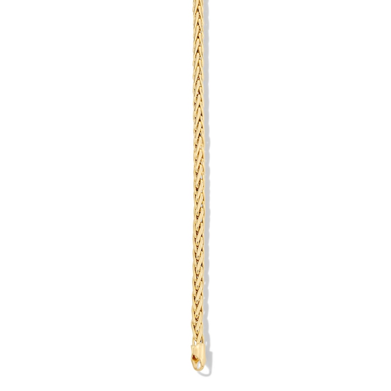 Main Image 2 of 3.0mm Wheat Chain Bracelet in Hollow 18K Gold - 7.25"