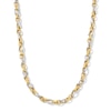 Thumbnail Image 1 of Link Chain Necklace in Hollow 18K Two-Tone Gold - 18"