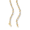 Thumbnail Image 2 of Link Chain Necklace in Hollow 18K Two-Tone Gold - 18"