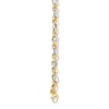 Thumbnail Image 2 of Link Chain Bracelet in Hollow 18K Two-Tone Gold - 7.5"