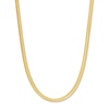 Thumbnail Image 1 of 4.2mm Diamond-Cut Snake Chain Necklace in Hollow 10K Gold - 18”