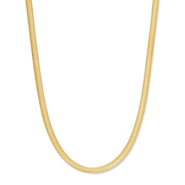 4.2mm Diamond-Cut Snake Chain Necklace in Hollow 10K Gold - 18”