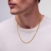 Thumbnail Image 2 of 5.4mm Diamond-Cut Curb Chain Necklace in Hollow 10K Gold - 22”