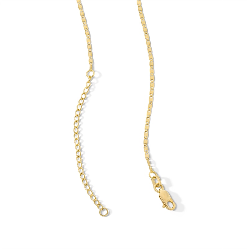 Main Image 3 of 1.25mm Valentino Chain Choker Necklace in Solid 10K Gold - 19”