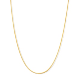 1.65mm Diamond-Cut Snake Chain Choker Necklace in Solid 10K Gold - 16”