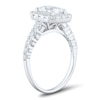 Thumbnail Image 2 of 1.95 CT. T.W. Emerald-Cut Diamond Frame Engagement Ring in 14K White Gold