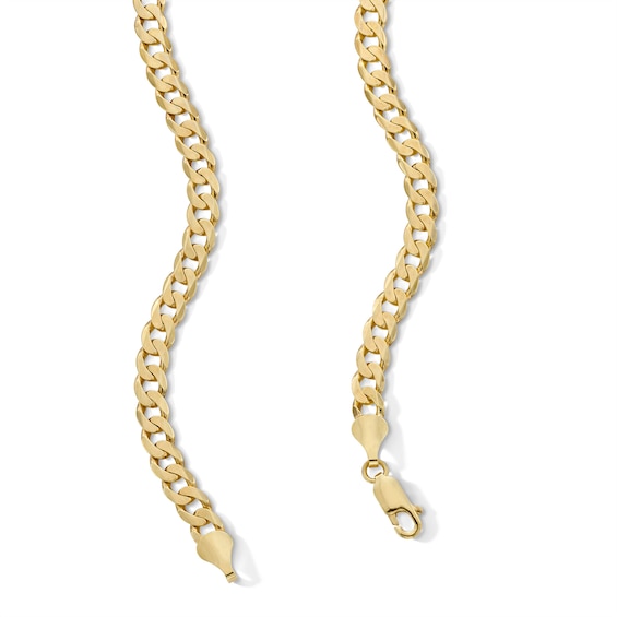 5.79mm Curb Chain Necklace in Solid 14K Gold - 22”