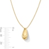 Thumbnail Image 3 of Puffed Teardrop Pendant in Hollow 14K Gold