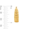 Thumbnail Image 3 of 24.0mm Graduated Ribbed Hoop Earrings in Hollow 14K Gold