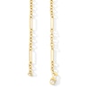 Thumbnail Image 3 of 3.0mm Paper Clip Figaro Chain Necklace in Hollow 10K Gold - 18”