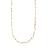 Thumbnail Image 1 of 3.2mm Paper Clip Chain Necklace in Hollow 10K Gold - 16"