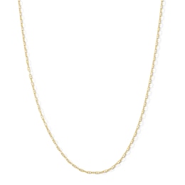 1.6mm Diamond-Cut Mariner Chain Choker Necklace in Solid 10K Gold - 16”