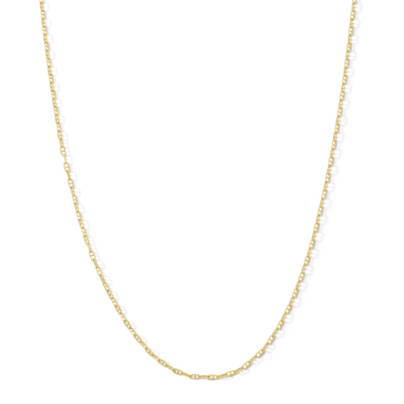 Main Image 1 of 1.6mm Diamond-Cut Mariner Chain Choker Necklace in Solid 10K Gold - 16”