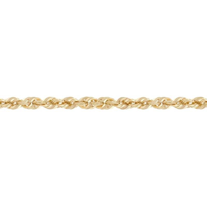 Main Image 4 of 3.0mm Glitter Rope Chain Necklace in Hollow 10K Gold - 20"