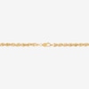 Thumbnail Image 4 of 3.8mm Diamond-Cut Glitter Rope Chain Necklace in Hollow 10K Gold - 22”