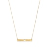 Thumbnail Image 1 of "Mama Bear" with Heart Bar Necklace in Solid 10K Gold