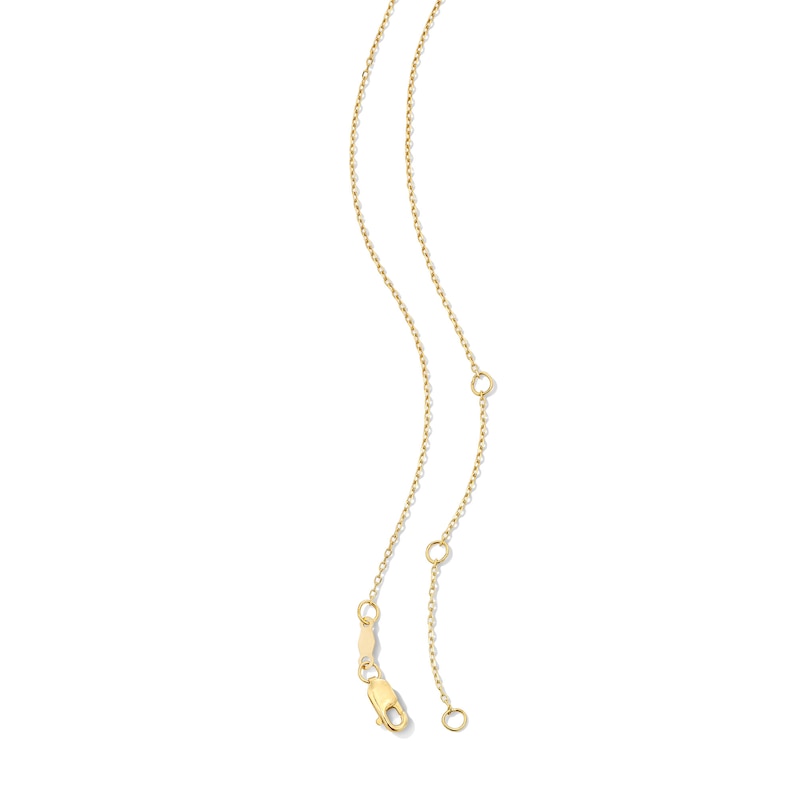 Main Image 2 of "Mama Bear" with Heart Bar Necklace in Solid 10K Gold