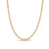 Thumbnail Image 1 of 3.8mm Diamond-Cut Glitter Rope Chain Necklace in Hollow 10K Gold - 24"