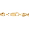 Thumbnail Image 4 of 3.8mm Diamond-Cut Glitter Rope Chain Necklace in Hollow 10K Gold - 24"