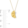 Thumbnail Image 3 of Fan Pendant in Solid 10K Gold