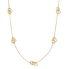 Thumbnail Image 1 of Interlocking Circles Station Necklace in 14K Gold