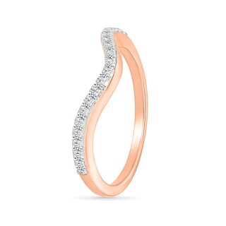 1.23 CT. T.W. Oval-Shaped Multi-Diamond Swirl Frame Triple Row Shank Bridal Set in 10K Rose Gold