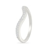 Thumbnail Image 6 of 1.23 CT. T.W. Oval-Shaped Multi-Diamond Swirl Frame Triple Row Shank Bridal Set in 10K White Gold