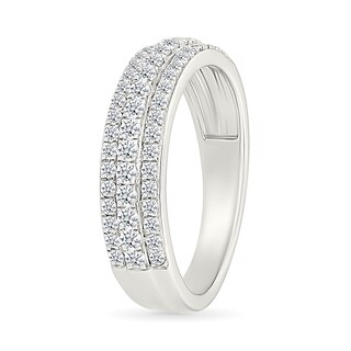 1.95 CT. T.W. Pear-Shaped Multi-Diamond Double Frame Triple Row Split Shank Bridal Set in 10K Gold