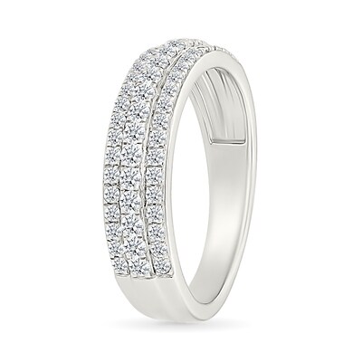 1.95 CT. T.W. Pear-Shaped Multi-Diamond Double Frame Triple Row Split Shank Bridal Set in 10K Gold