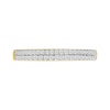 1.45 CT. T.W. Cushion-Shaped Multi-Diamond Double Frame Multi-Row Split Shank Bridal Set in 10K Gold