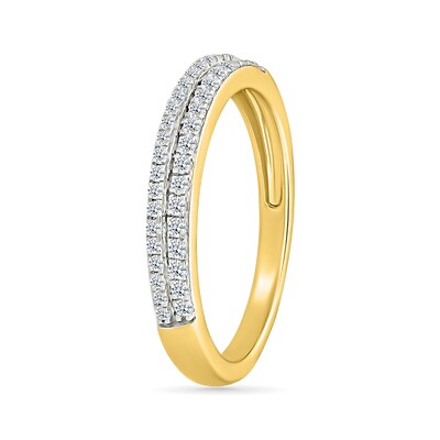 1.45 CT. T.W. Cushion-Shaped Multi-Diamond Double Frame Multi-Row Split Shank Bridal Set in 10K Gold