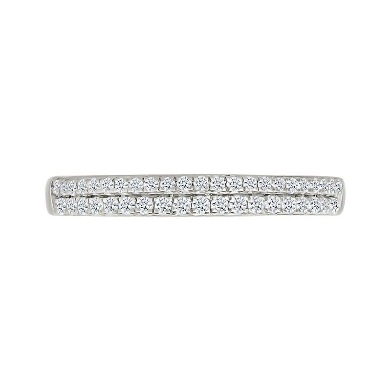 Main Image 5 of 1.45 CT. T.W. Cushion-Shaped Multi-Diamond Double Frame Multi-Row Split Shank Bridal Set in 10K White Gold