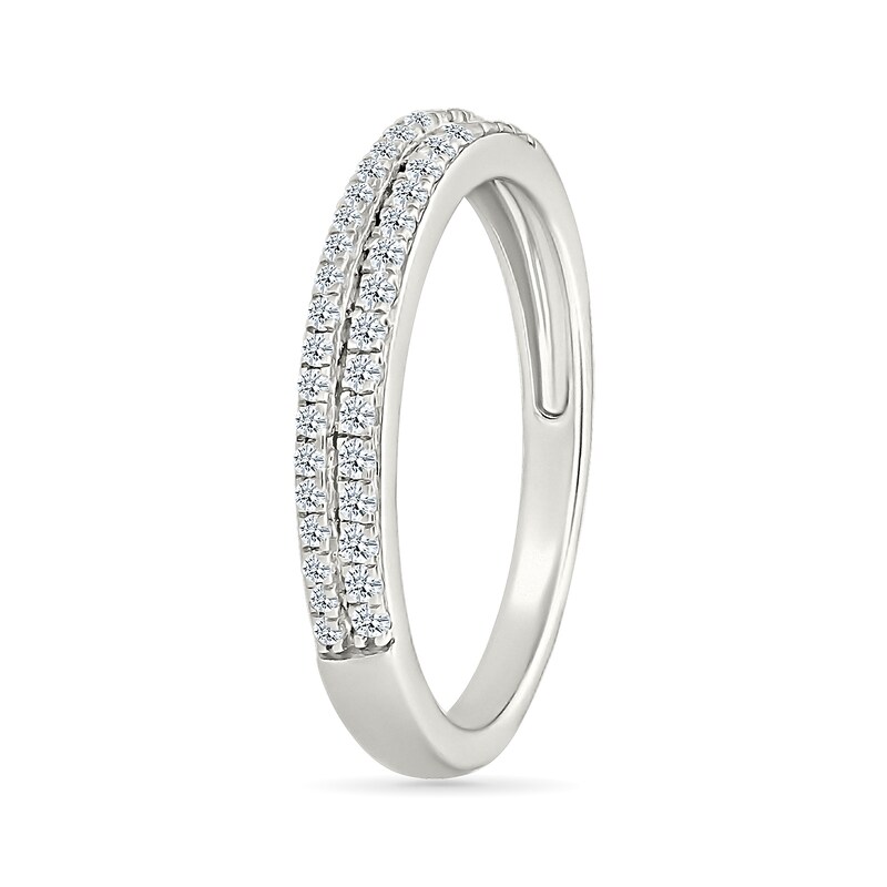 Main Image 6 of 1.45 CT. T.W. Cushion-Shaped Multi-Diamond Double Frame Multi-Row Split Shank Bridal Set in 10K White Gold