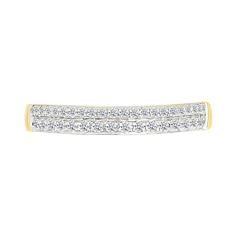 Main Image 5 of 1.45 CT. T.W. Pear-Shaped Multi-Diamond Double Frame Multi-Row Split Shank Bridal Set in 10K Gold