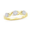 Thumbnail Image 1 of 0.33 CT. T.W. Diamond "XO" Anniversary Band in 10K Gold