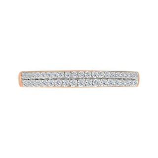 1.45 CT. T.W. Cushion-Shaped Multi-Diamond Double Frame Multi-Row Split Shank Bridal Set in 10K Rose Gold