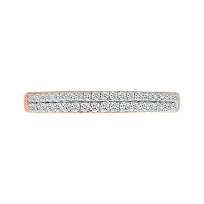 1.45 CT. T.W. Cushion-Shaped Multi-Diamond Double Frame Multi-Row Split Shank Bridal Set in 10K Rose Gold