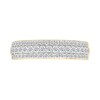 Thumbnail Image 5 of 1.95 CT. T.W. Pear-Shaped Multi-Diamond Double Frame Triple Row Split Shank Bridal Set in 10K Gold