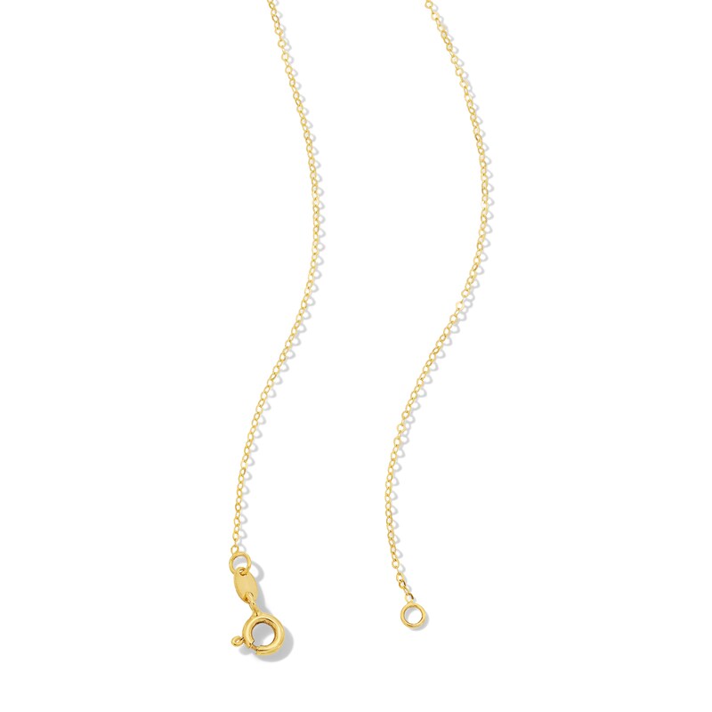 Main Image 2 of Enamel Flower Pendant in Solid 10K Gold