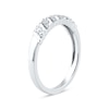 Thumbnail Image 2 of 0.07 CT. T.W. Diamond "S" Curve Anniversary Band in 10K White Gold