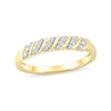 Thumbnail Image 1 of 0.07 CT. T.W. Diamond "S" Curve Anniversary Band in 10K Gold