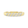 Thumbnail Image 3 of 0.07 CT. T.W. Diamond "S" Curve Anniversary Band in 10K Gold