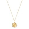Thumbnail Image 1 of Diamond-Cut Flower Pendant in Solid 10K Gold